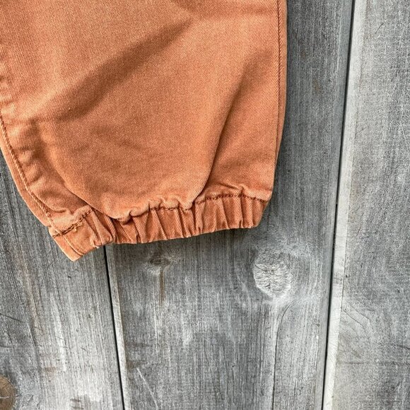 NWOT PAIGE Mayslie Pleated Cotton Twill Jeans in Vintage Mocha Womens 30 Joggers - Picture 10 of 16